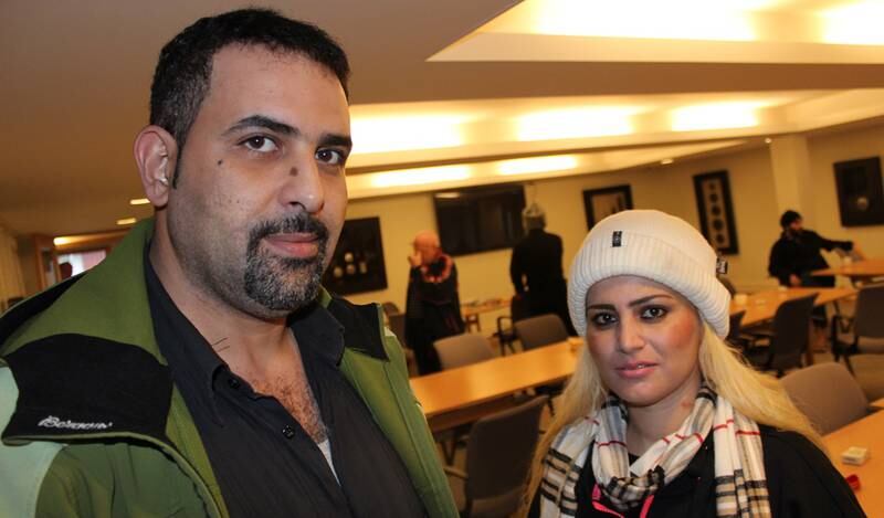 Legeutdannede Ashraf Saeed (36) fra Palestina og hans syriske kone Khansaa Karaz (30). FOTO: MARTIN NÆSS KRISTIANSEN