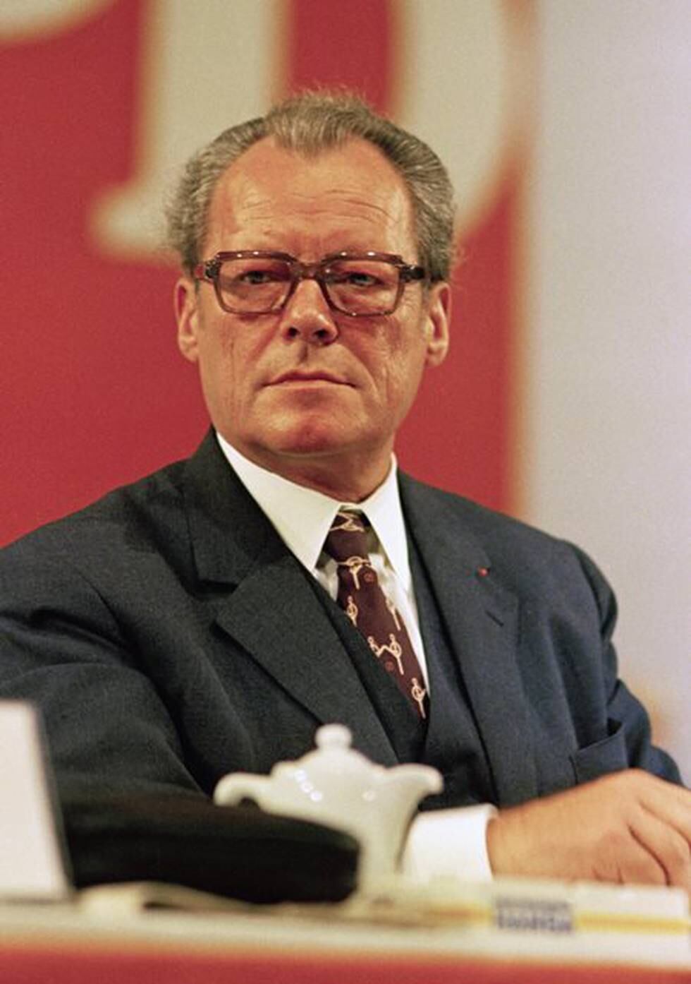 Willy Brandt, fredsprisvinner, forbundskansler i Tyskland og journalist i Arbeiderbladet. FOTO: AP/NTB SCANPIX