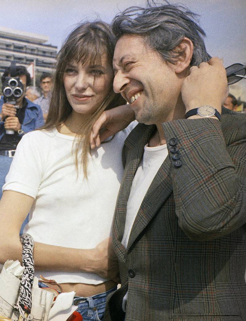 Den mest skandaløse popmusikken i 1969 kom fra Jane Birkin og Serge Gainsbourg. FOTO: AP/NTB SCANPIX