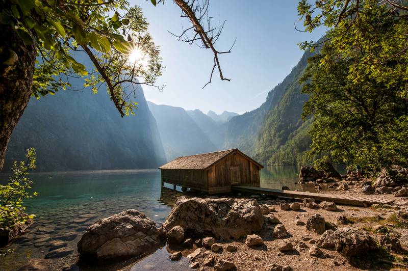 KLART VANN: På sørsiden av innsjøen Königssee ligger et av Bayerns vakreste turlandskap. FOTO: Axel Munthe-Kaas Hærland/NTB scanpix