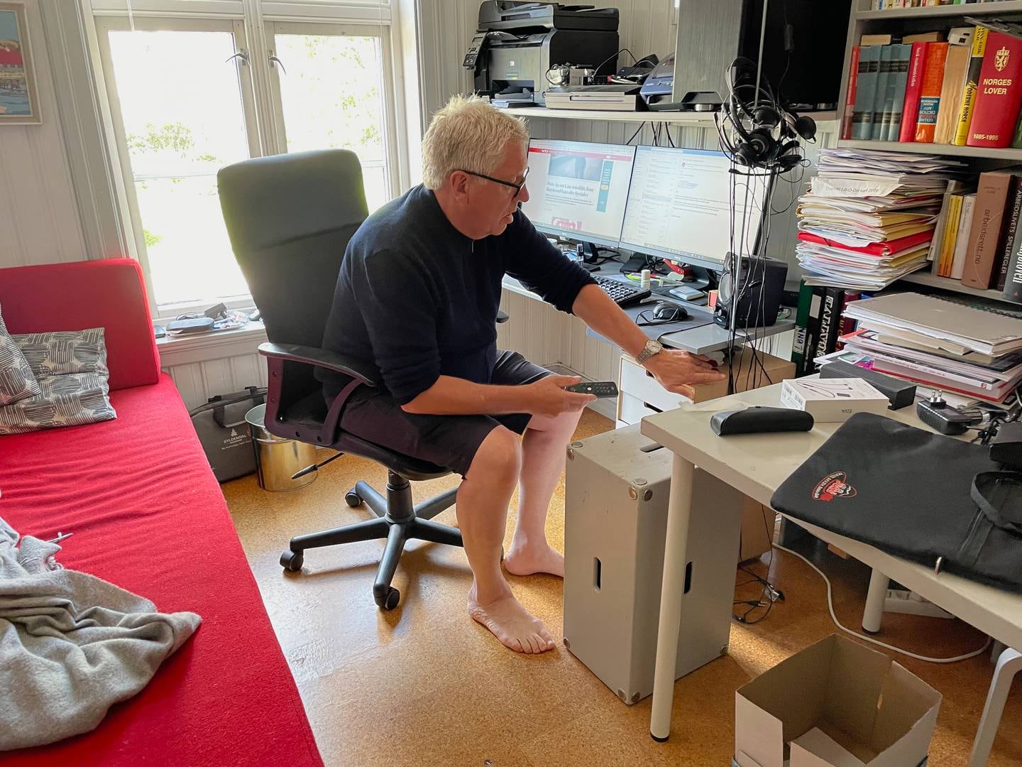 Torgny Hasås på kontoret.