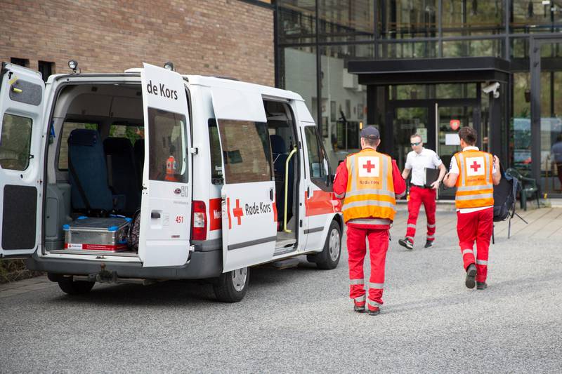 Frivillige fra Røde Kors og Norsk Folkehjelp bidro i søket etter den savnende kvinnen. Leteaksjonen ble ledet fra Moss brannstasjon.