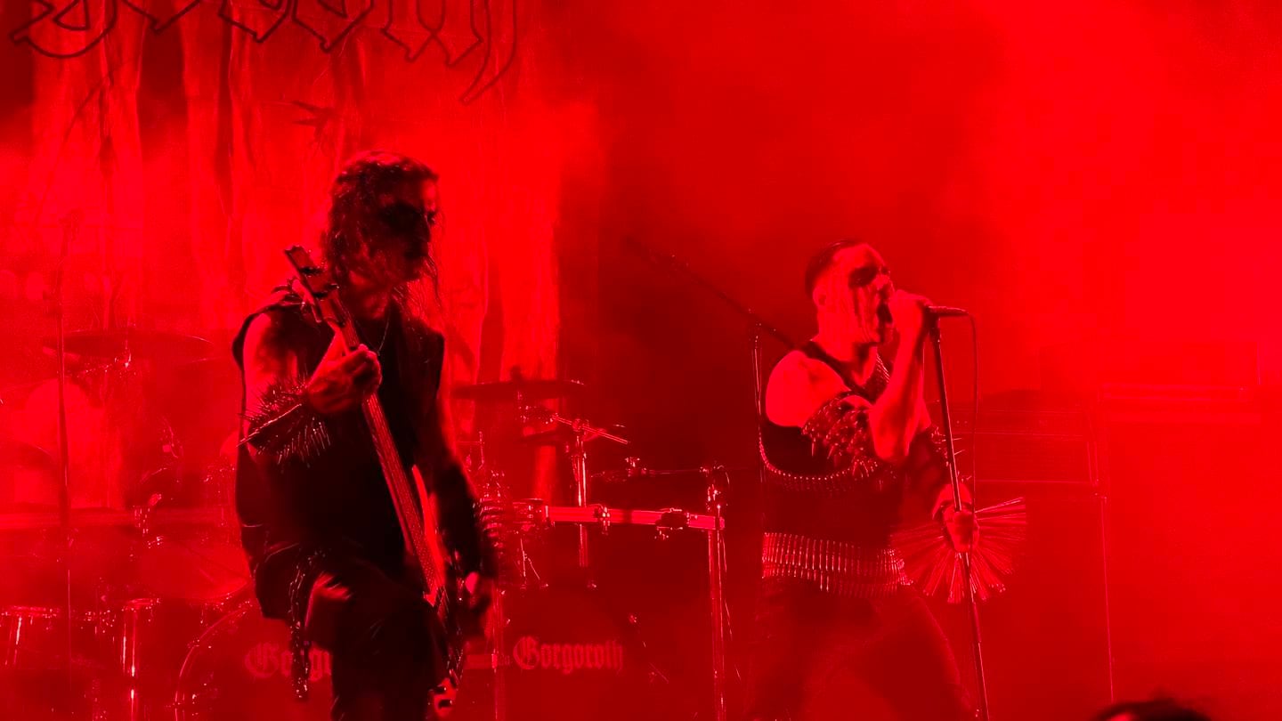 Bandet Gorgoroth på scenen.