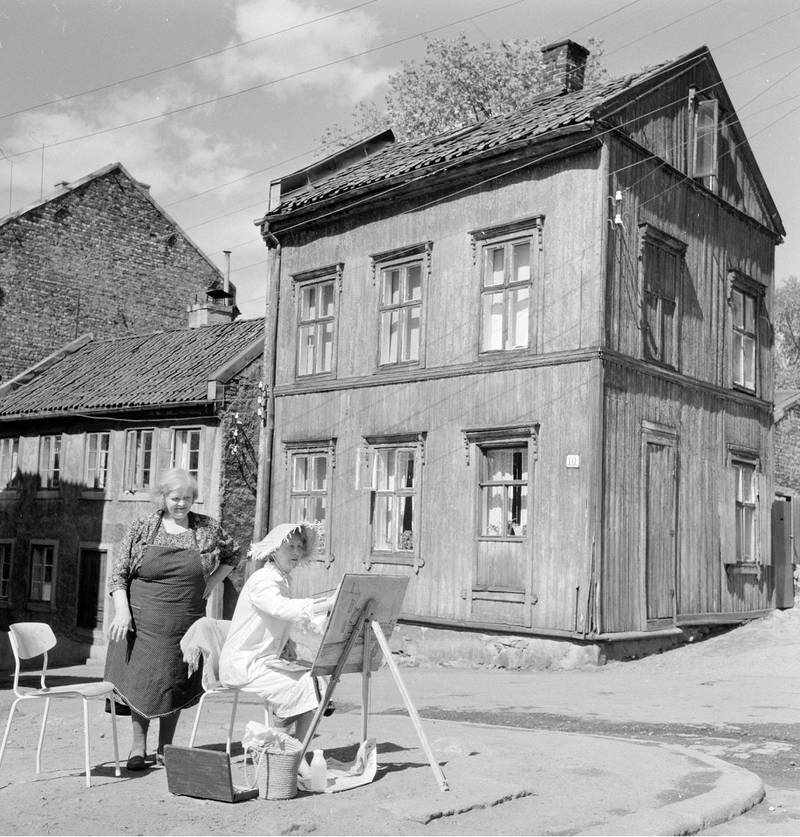 Malerisk idyll på Enerhaugen mai 1959.