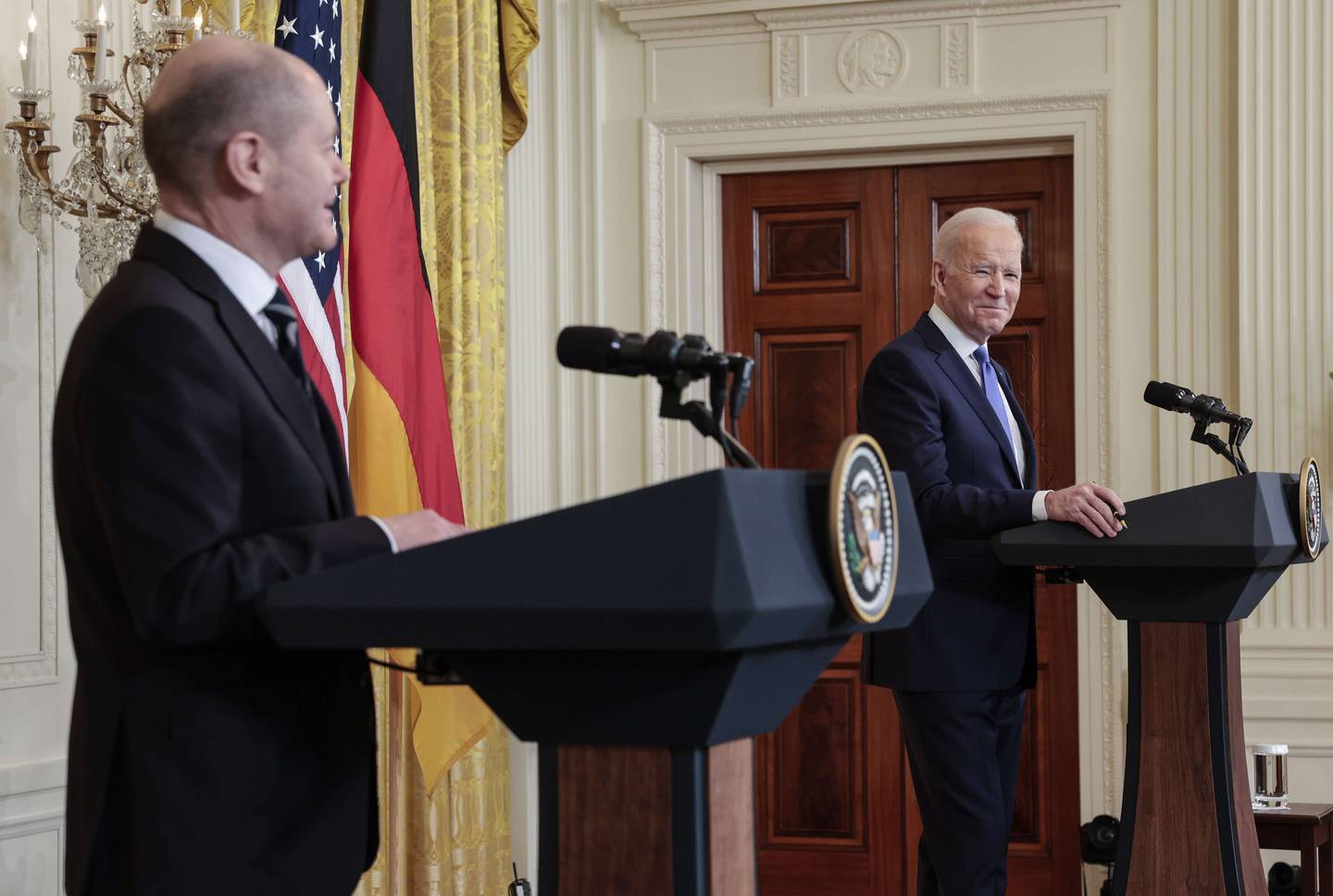 USAs president Joe Biden slo fast at han har full tillit til Tyskland som alliert da han denne uka møtte forbundskansler Olaf Scholz i Washington.
