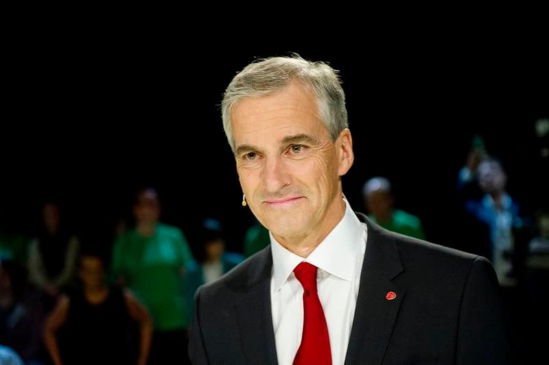 Jonas Gahr Støre under TV 2s partilederdebatt. FOTO: NTB SCANPIX