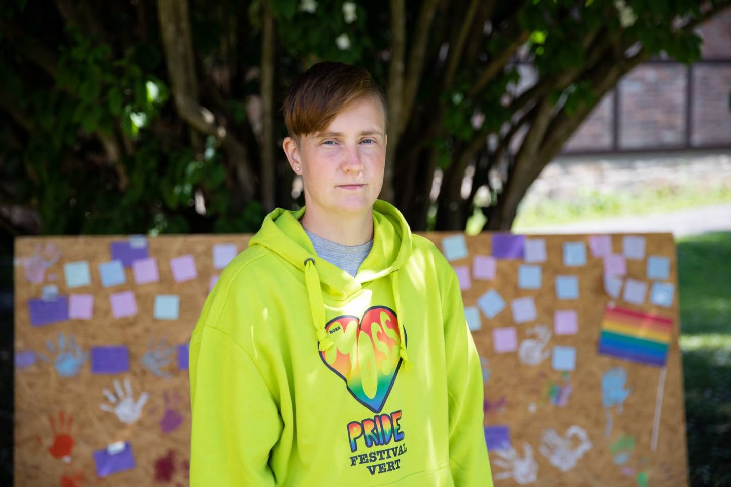 Charlotte Norlund , også kjent som CFSN, er prosjektleder for Moss Pride.