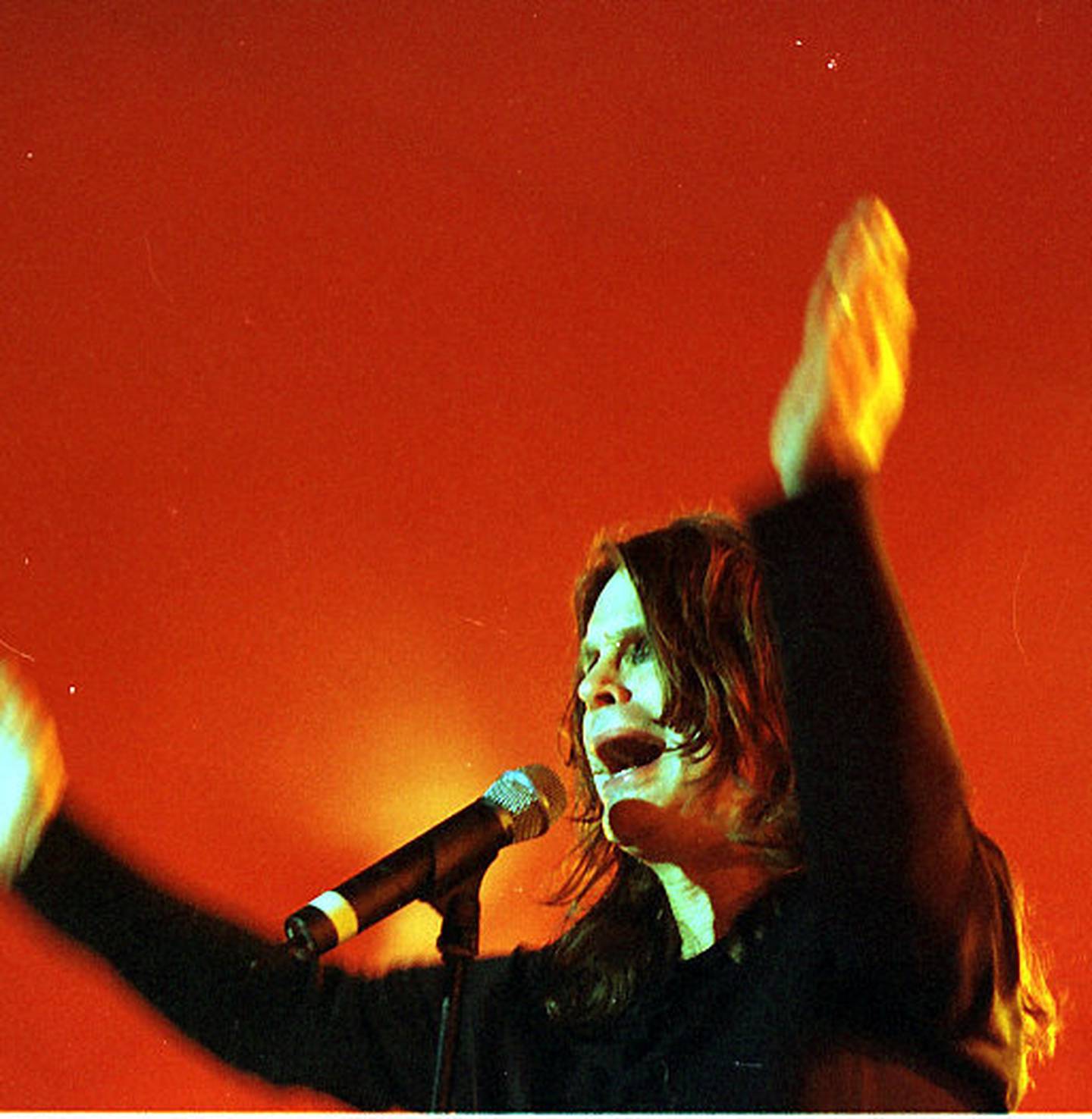 Ozzy Osbourne, her med Black Sabbath i Roskilde i 1998, like etter gjenforeningen med gruppa. FOTO: PAAL AUDESTAD