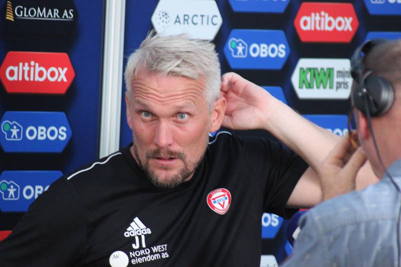 KFUM-trener Jørgen Isnes forstod nesten ikke helt hva som hadde skjedd like etter kampslutt.