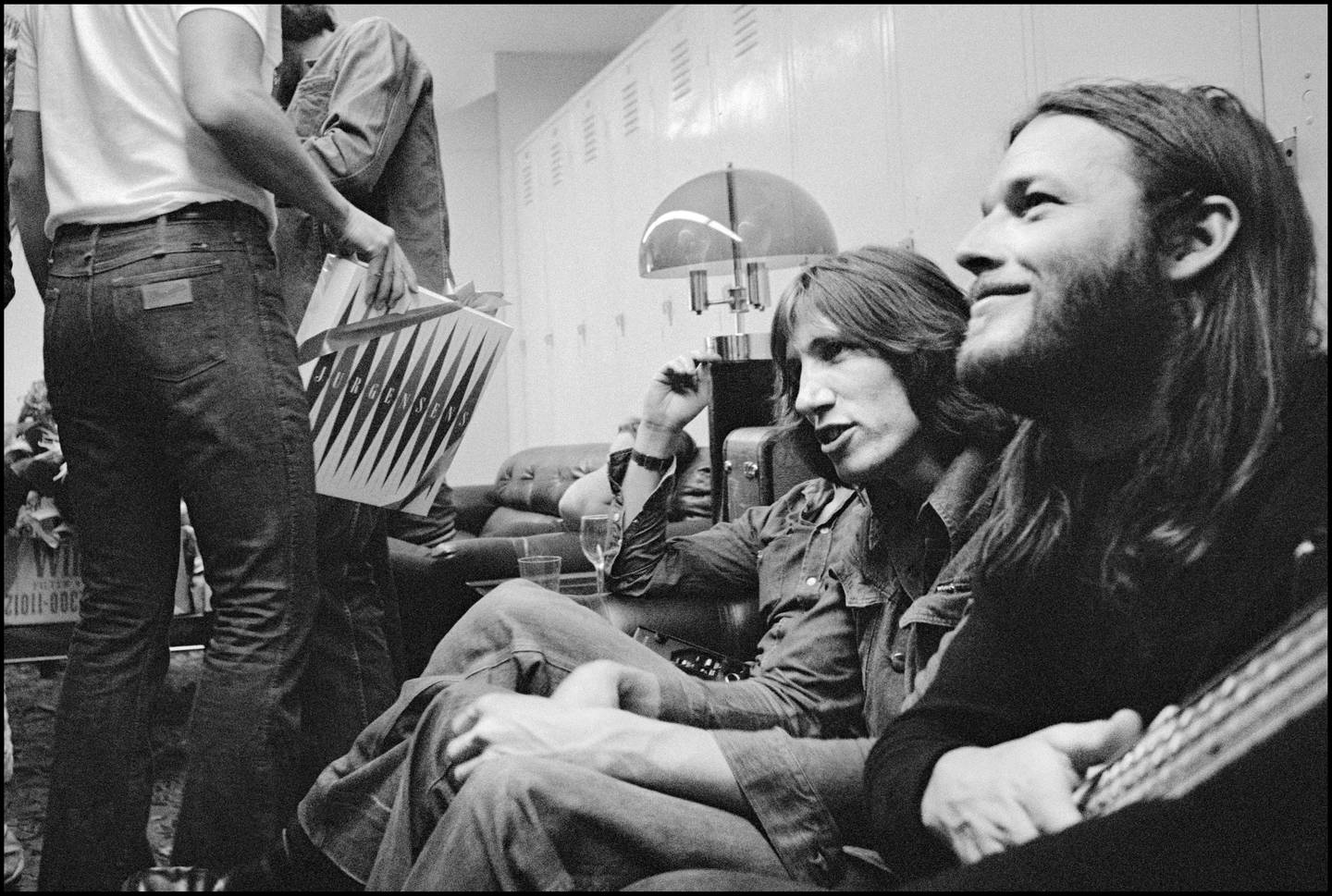 David Gilmour og Roger Waters i lykkeligere dager, i 1974.
