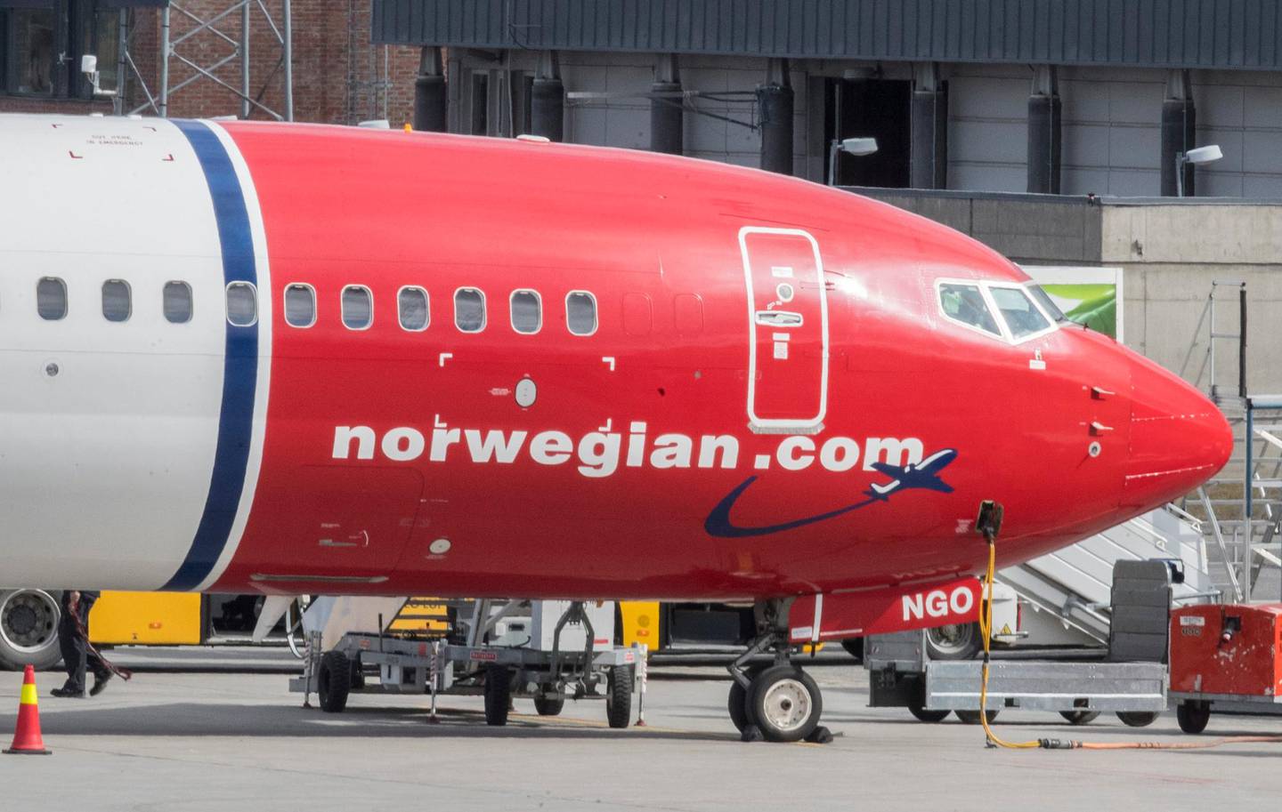 Gardermoen  20180424.
Norwegian fly på Gardermoen flyplass.
Foto: Vidar Ruud / NTB scanpix