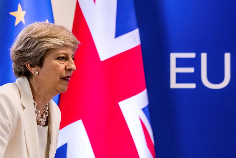 EU og Storbritannia setter seg ved forhandlingsbordet igjen i slutten av august. Her Storbritannias statsminister Theresa May.