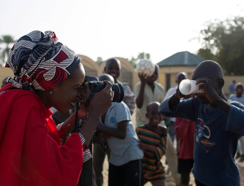 Fati Abubakhar in action hjemme i Nigeria. FOTO: JANE HAHN/NY TIMES/REDD BARNA