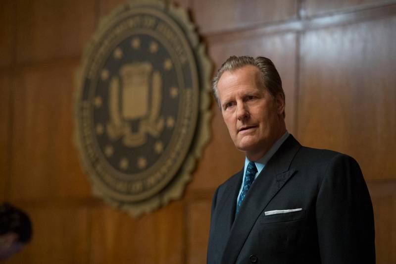 This image released by Hulu shows Jeff Daniels in a scene from "The Looming Tower." a 10-part series chronicling events leading to the Sept. 11, 2001, terrorist attacks. (JoJo Whilden/Hulu via AP)