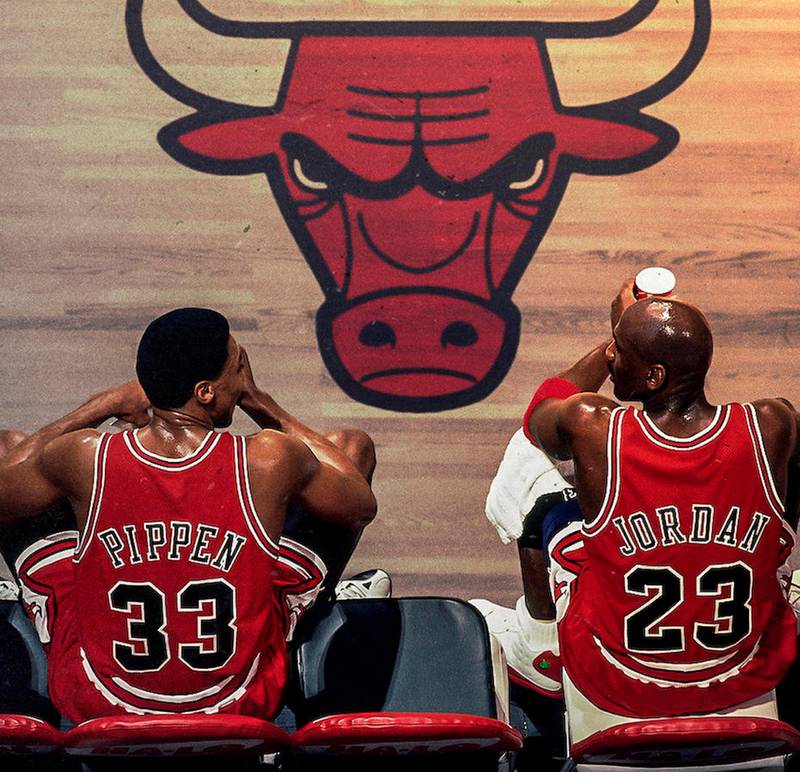 Netflix-serien «The Last Dance» bød blant annet på ikke tidligere viste opptak av Michael Jordans siste sesong for Chicago Bulls i 1997 og 1998. Foto: Netflix/NTB scanpix