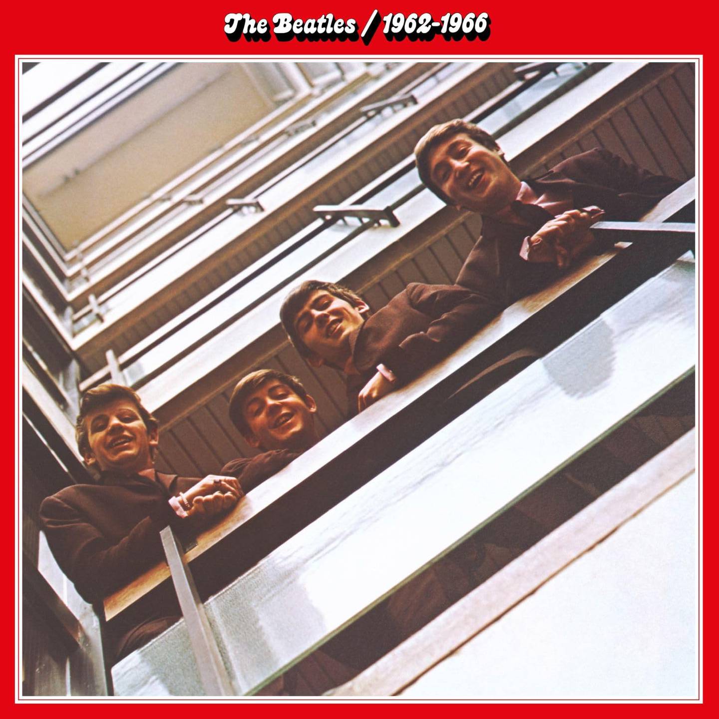 The Beatles fotografert i EMIs hovedkvarter i London i 1962.