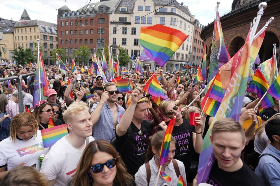 Oslo  20190622.
Oslo Pride Parade 2019. Paraden går fra Grønland til Pride Park i Spikersuppa i Oslo sentrum.
Foto: Fredrik Hagen / NTB