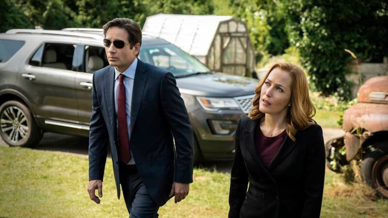 «X-Files» er tilbake, med David Duchovny og Gillian Anderson som Mulder og Scully. FOTO: NTB SCANPIX