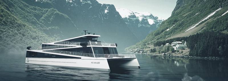 Den nye, elektriske fjordcruisebåten Vision of The Fjords er stillegående og inspirert av Vestlandet sikk-sakk-stier.