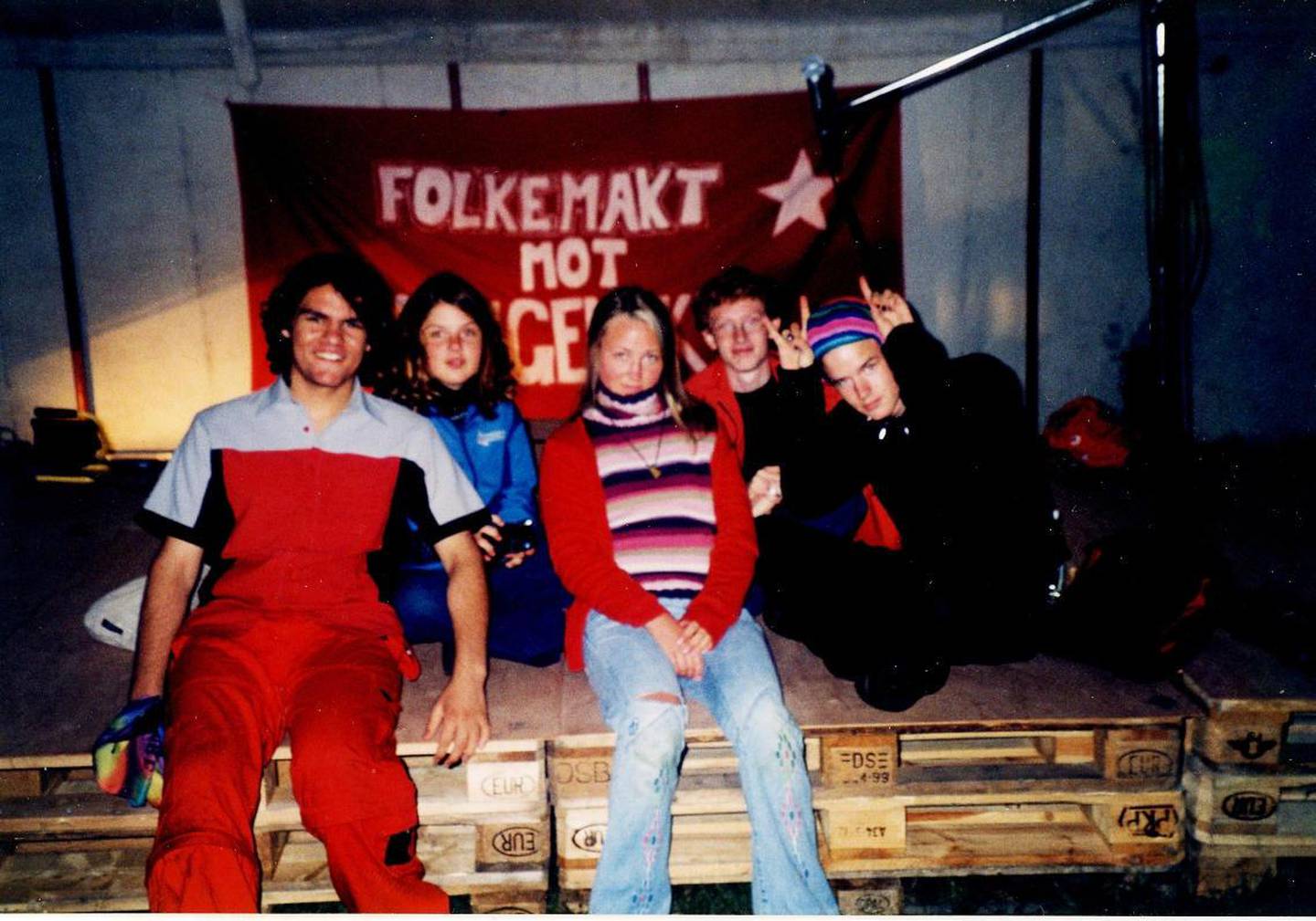 Ungdomsopprøret til Stine besto i å melde seg inn i Sosialistisk Ungdom som 14-åring. Foto: privat