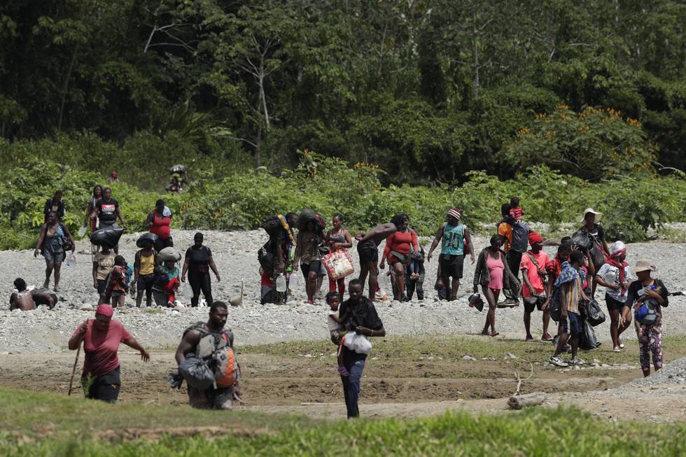 Mange av migrantene kommer fra Haiti, som har forsøkt å finne en trygg havn etter jordskjelvkatastrofen i 2010.