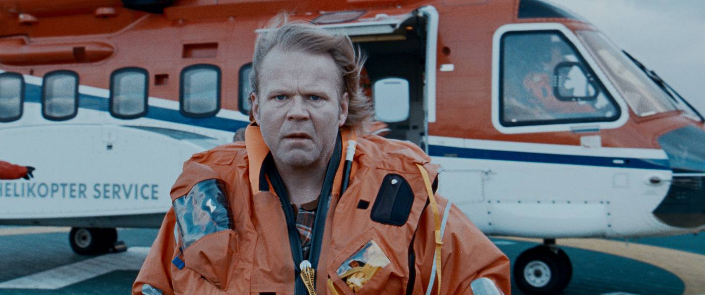 Fra den kommende norske katastrofefilmen «Nordsjøen», her Anders Baasmo Christensen.