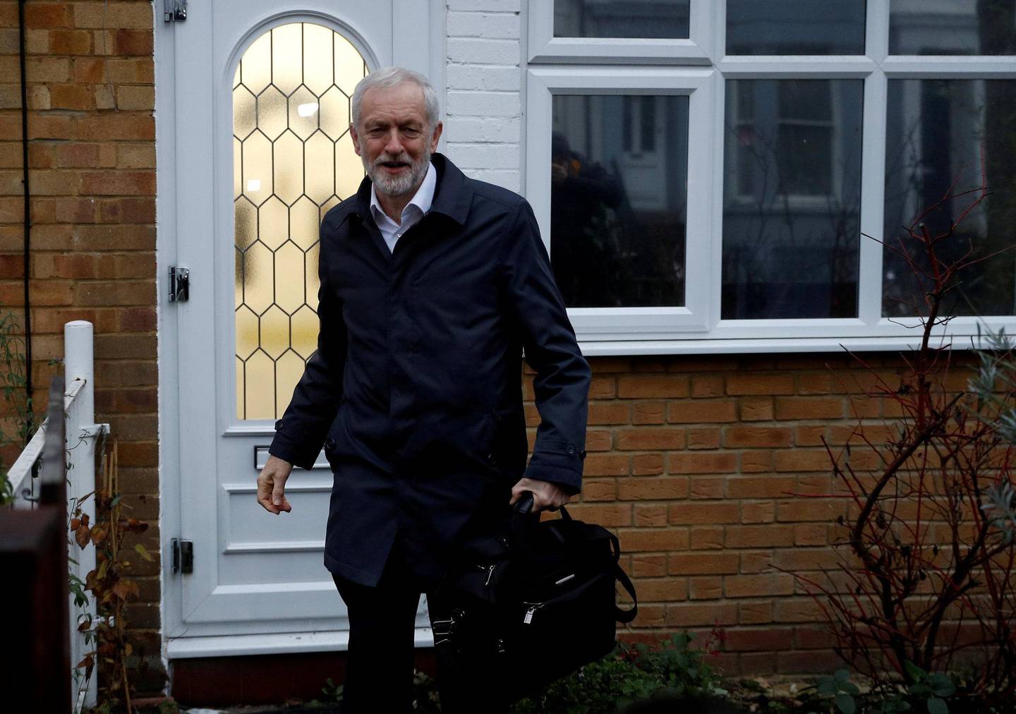 IKKE MED: Labour-leder Jeremy Corbyn møtte ikke til samtaler med May. FOTO: NTB SCANPIX