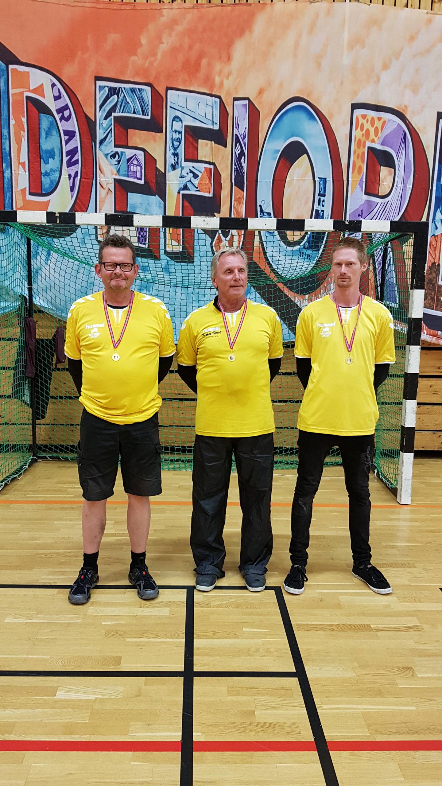 Trond Kvitnes (fra venstre), Ulf Hansen og Daniel Andreassen tok NM-gull i lagkonkurransen.