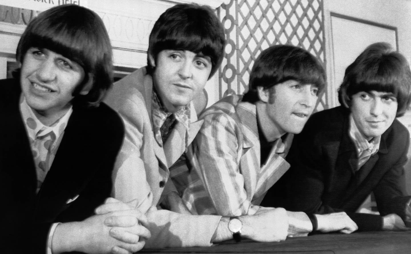 The Beatles: Ringo Starr, Paul McCartney, John Lennon og George Harrison i august 1966, like før de gjorde sine siste offentlige konserter.
