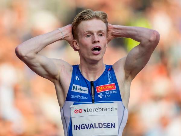 Ingvaldsen satte norsk rekord på 400 meter – ett hundredels sekund raskere enn Warholm