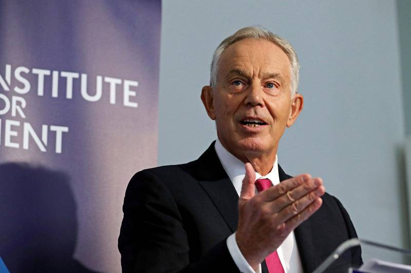 ADVARER: Tidligere statsminister Tony Blair mener Corbyn ikke bør la seg friste av et valg før brexit-spørsmålet er avklart. FOTO: NTB SCANPIX