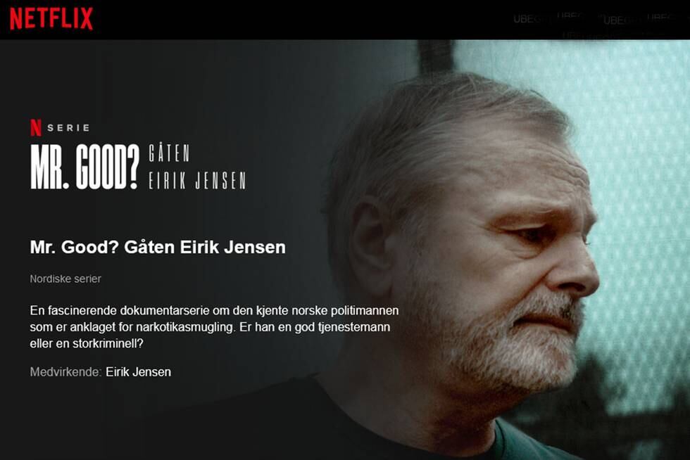 Netflix har premiere for «Mr. Good – Gåten Eirik Jenssen» 3. juni, og slapp fredag løs traileren for strømmeserien. Foto: Netflix 