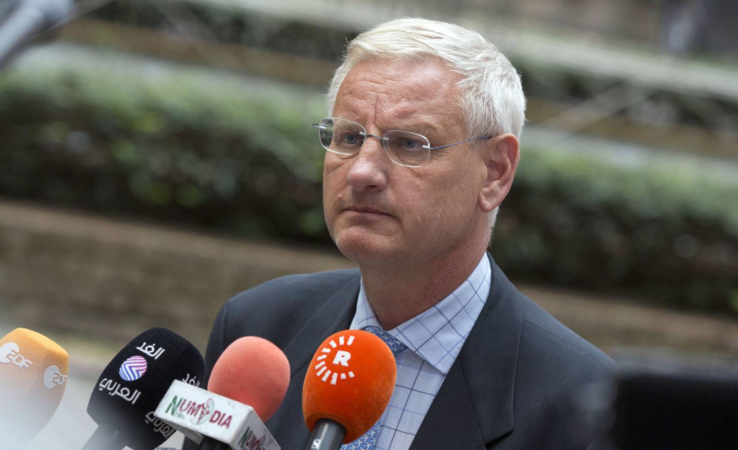 Carl Bildt er medformann i tankesmia European Council on Foreign Relations (ECFR), og følger europeisk politikk og krigen i Ukraina svært tett. Han brukes ofte som ekspert i både svenske og utenlandske medier.