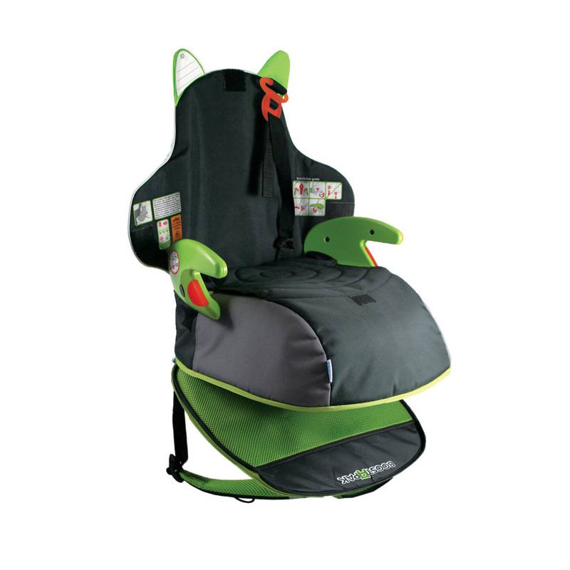 Trunki Boostapak er ryggsekk for barn med lagringsplass, som kan gjøres om til et høyt bilsete. (899 kr, Handysize)