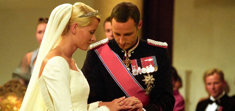 Kronprins Haakon og kronprinsesse Mette-Marits bryllup danner grunnlaget for Are Kalvø og Ingrid Bjørnovs musikal. FOTO: NTB SCANPIX