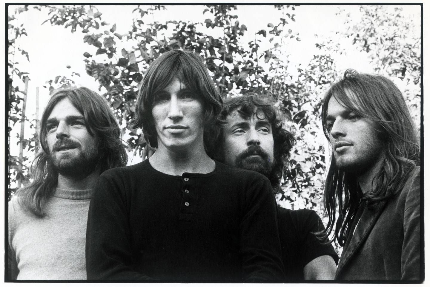 Pink Floyd ble sjelden fotografert sammen etter 1972. Her er Richard Wright, Roger Waters, Nick Mason og David Gilmour.