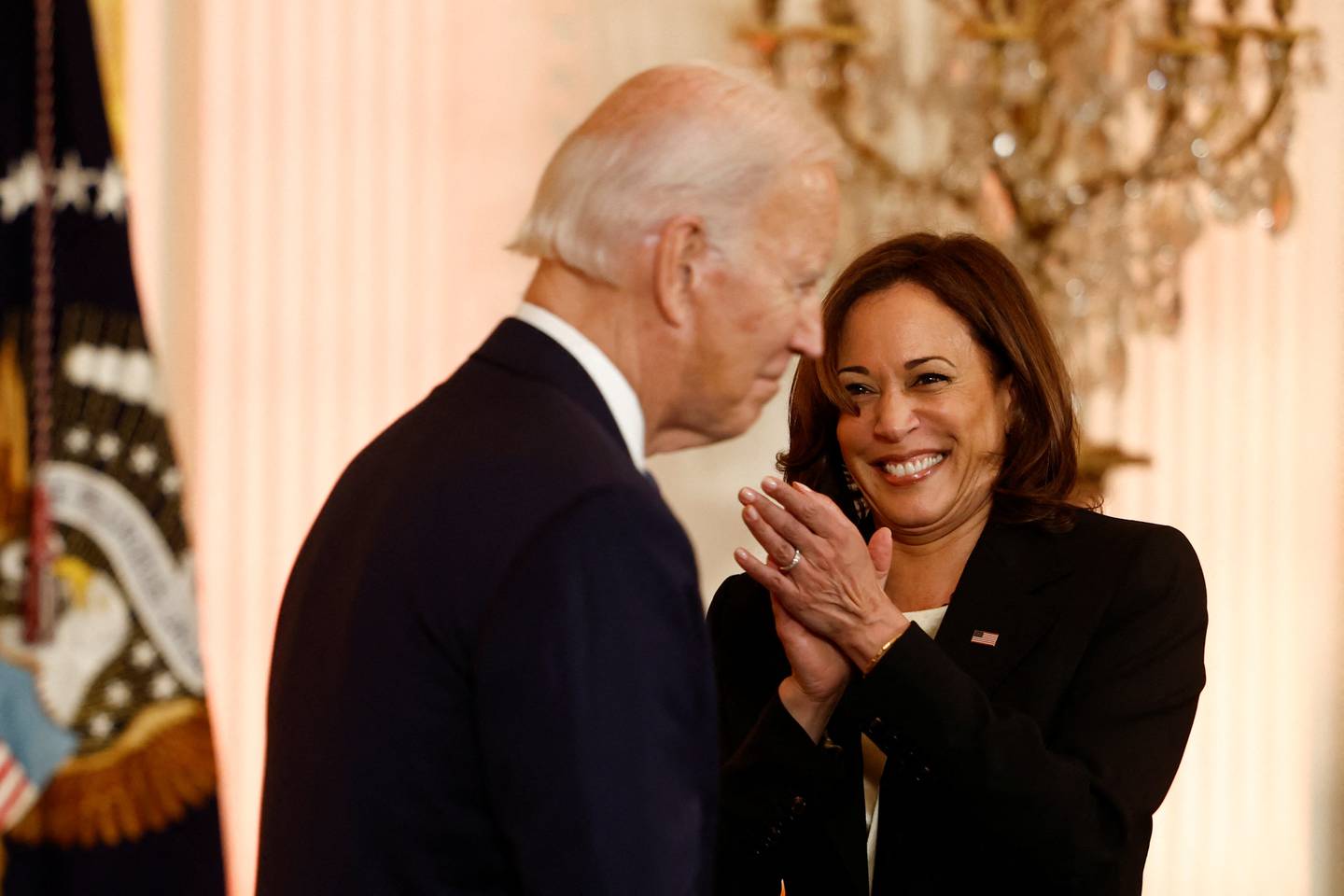 USAs president Joe Biden sammen med visepresident Kamala Harris.