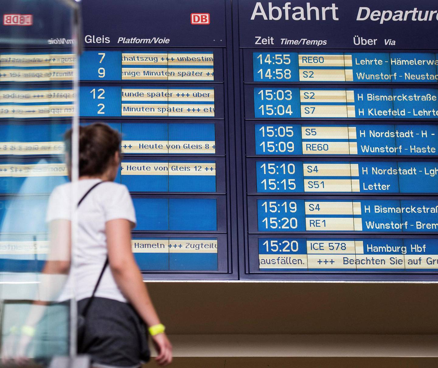 konkurranse i Tyskland: Heller ikke tyskerne er spesielt imponerte over togenes punktlighet og regularitet. Der er statseide Deutsche Bahn fortsatt suverent størst. FOTO: SILAS STEIN/NTB SCANPIX