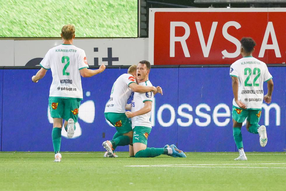 Kristian Onsrud utlignet til 1-1 mot Strømsgodset på Marienlyst stadion. Foto: Tor Erik Schrøder / NTB