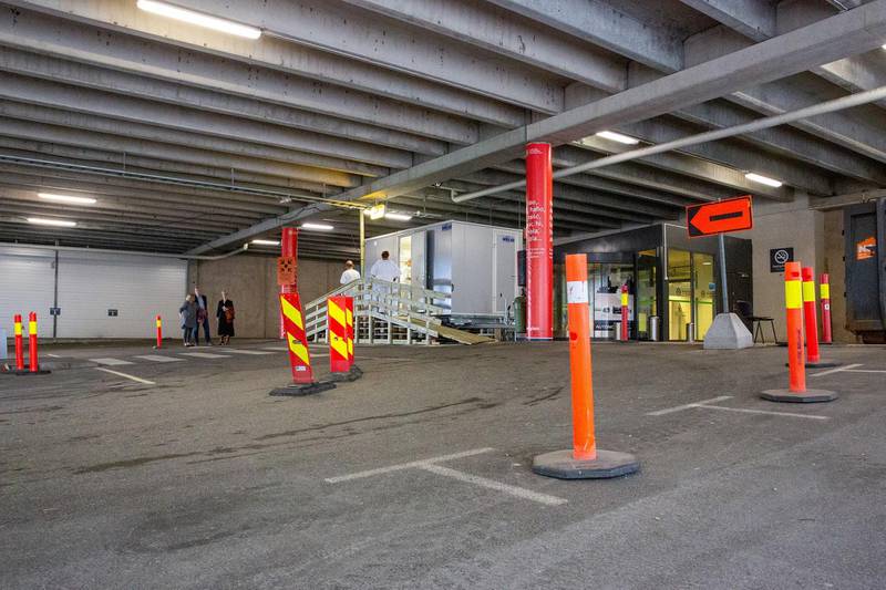Den nye teststasjonen på Moss lufthavn Rygge åpnet dørene på tirsdag.