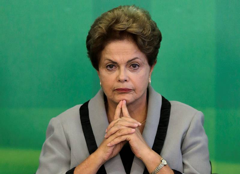 Brasils president Dilma Rousseff sliter bare seks måneder etter gjenvalget. FOTO: NTB SCANPIX