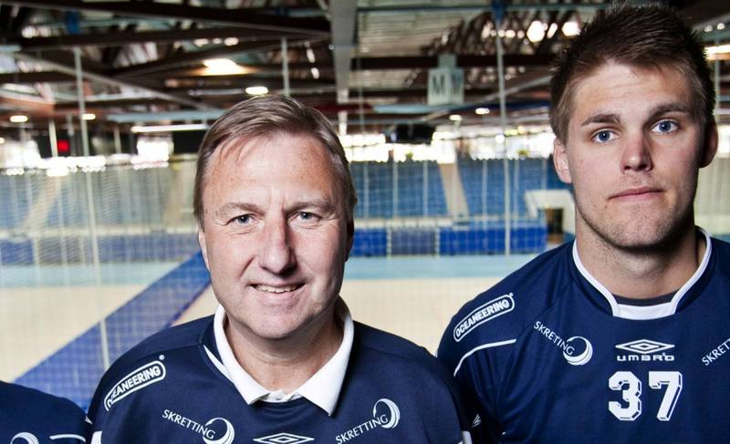 Viking HK har ansatt etterfølger for Gunnar Blombäck (t.v). Joar Gjerde, assistenttrener i Sola overtar laget.