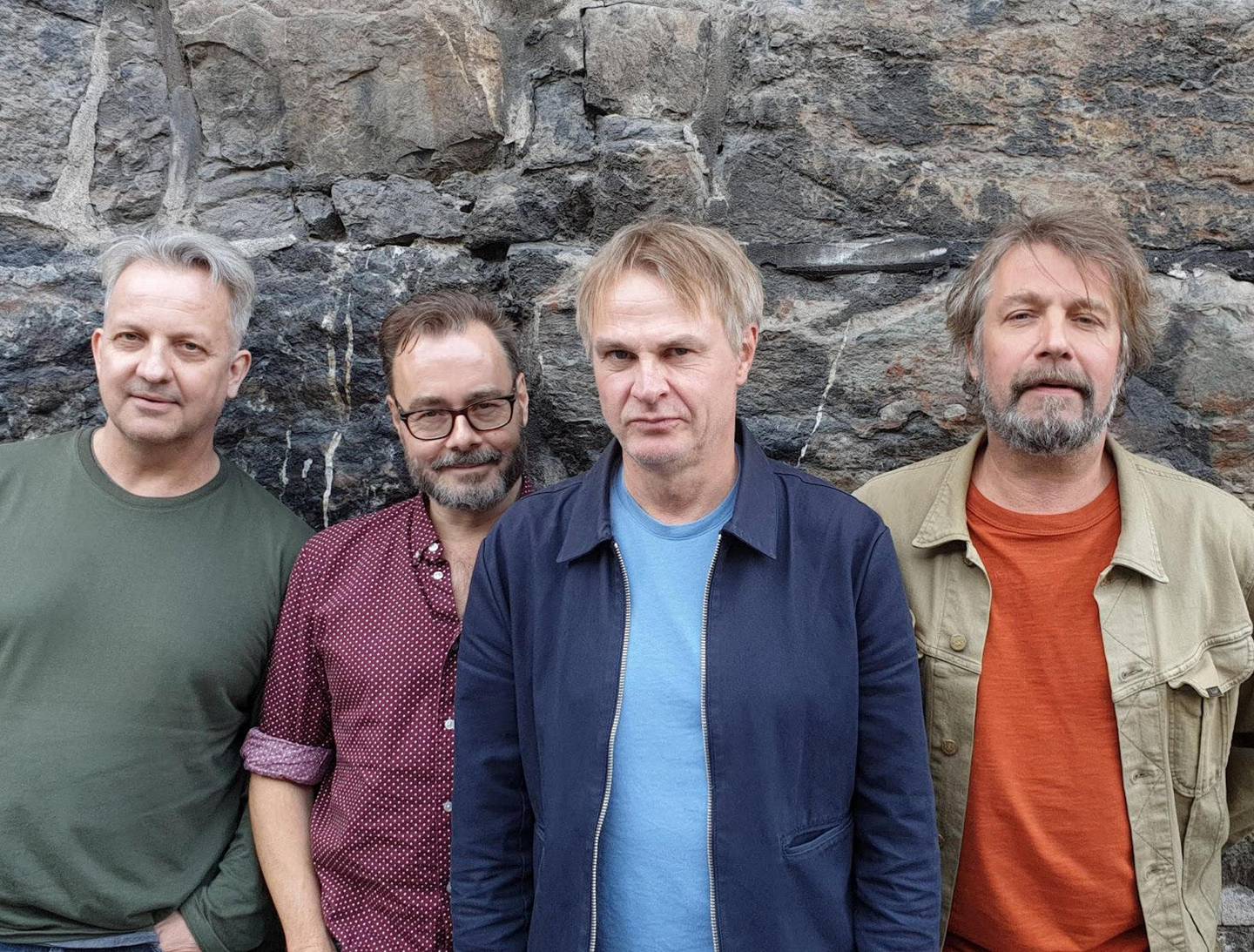 Follow That Dream, 30 år etter at de sist spilte sammen: Harald Henmo, Espen Omdahl, Ronny Myhrvold og Aslak Dørum. FOTO: GEIR RAKVAAG