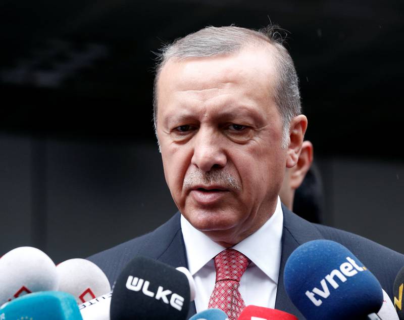 President Recep Tayyip Erdogan var rask til å peke på kurdiske PKK.