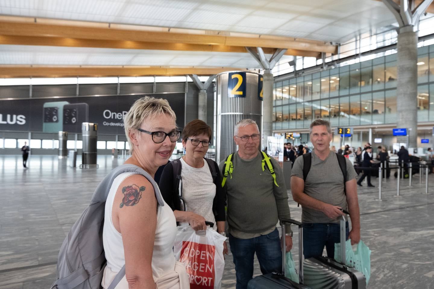 Gro Førre og hennes reisefølge er allerede forsinket, og hadde allerede opplevd et kansellert fly fra København dagen før.