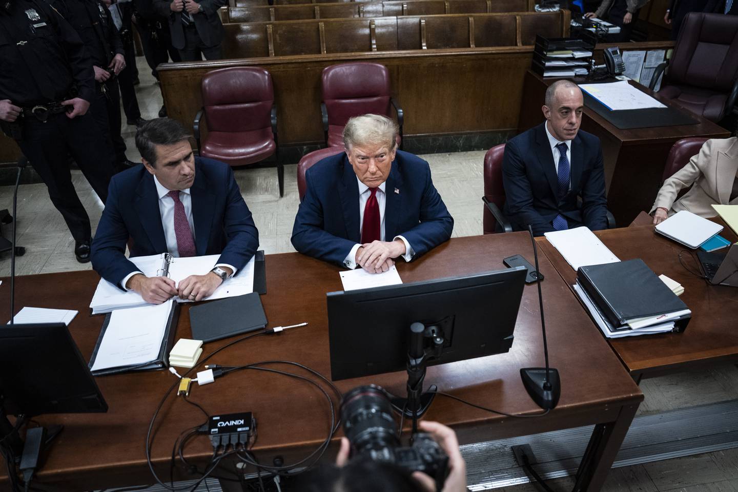 Donald Trump i retten mandag. Foto: Jabin Botsford / AP / NTB