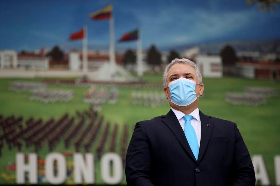 Colombias president Iván Duque. Foto: Leonardo Munoz / AP / NTB