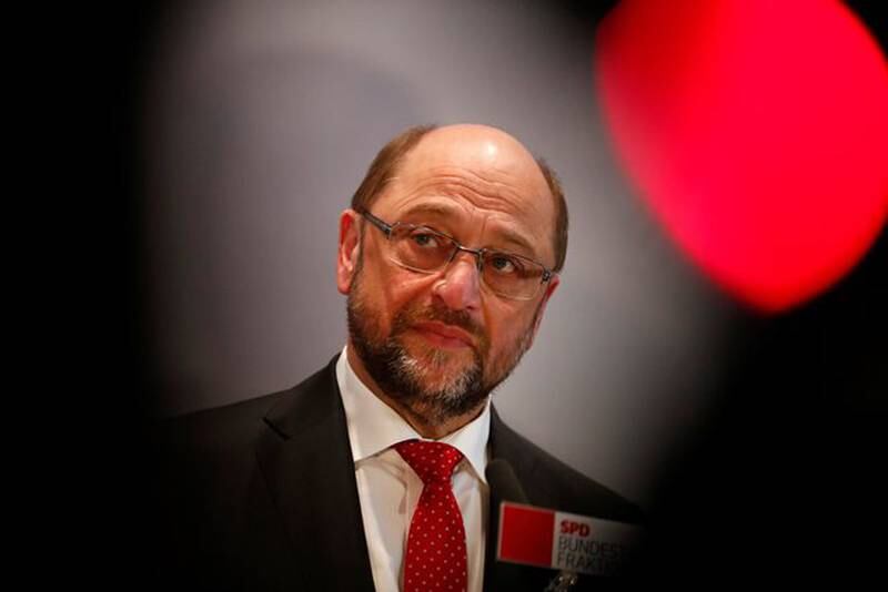 Tidligere president for Europa-parlamentet skal nå løfte det tyske sosialdemokratiske partiet ut av ruinene foran høstens parlamentsvalg. Martin Schulz blir SPDs kanslerkandidat. FOTO: FABRIZIO BENSCH/NTB SCANPIX