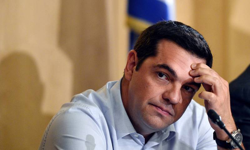 Alexis Tsipras fra det greske venstrepartiet Syriza har vært statsminister i Hellas siden januar. I går trakk han seg som statsminister og bestemte at det skal lyses ut nyvalg i landet. FOTO: LOUISA GOULIAMAKI/NTB SCANPIX