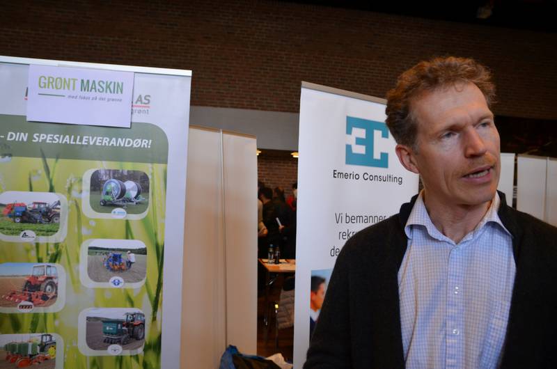 GRØNT: – Vi har behov for flere nye medarbeidere i vår grønne satsing hos Felleskjøpet, sier økonomisjef Svein Stene i Grønt Maskin.